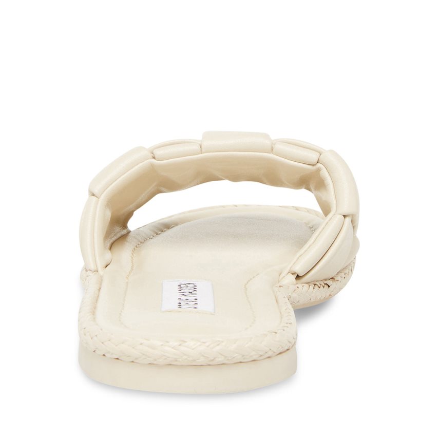 Cream Steve Madden Brina Women's Slides | PH 5169QDB